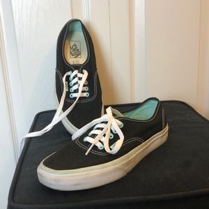Black Vans with teal detailing!